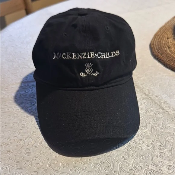 Mackenzie Childs Black Baseball Hat Melton Wool Doberman Cap – Charles Mackenzie main image 2